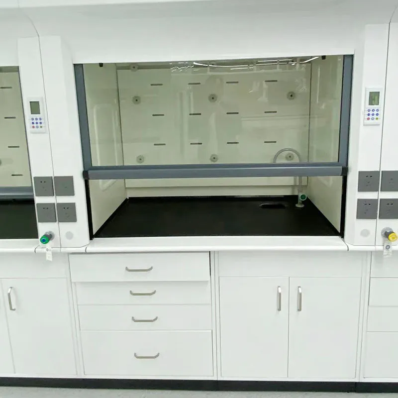 Laboratório químico chapa de fumo de escape de aço completo