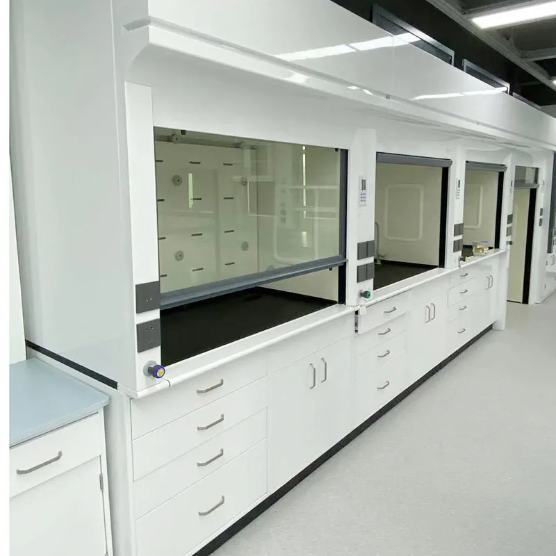 Laboratório químico chapa de fumo de escape de aço completo
