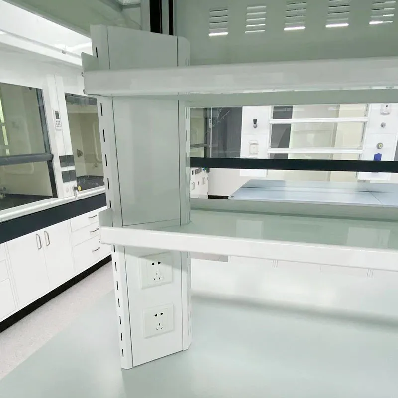 Laboratório químico chapa de fumo de escape de aço completo