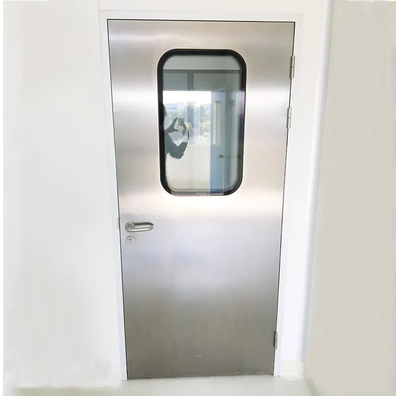 Porta de aço inoxidável da sala limpa