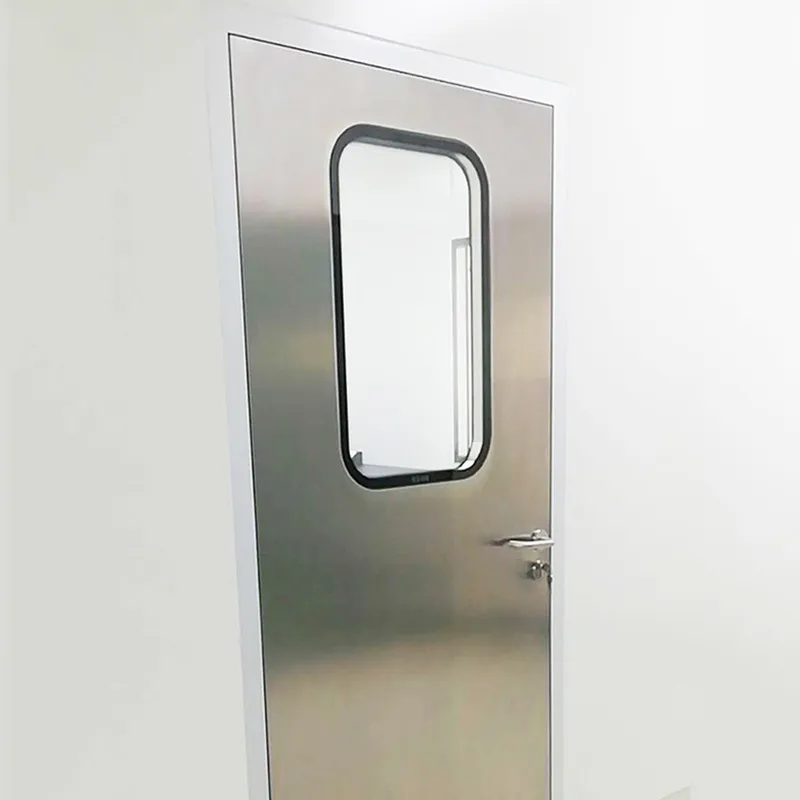 Porta de aço inoxidável da sala limpa