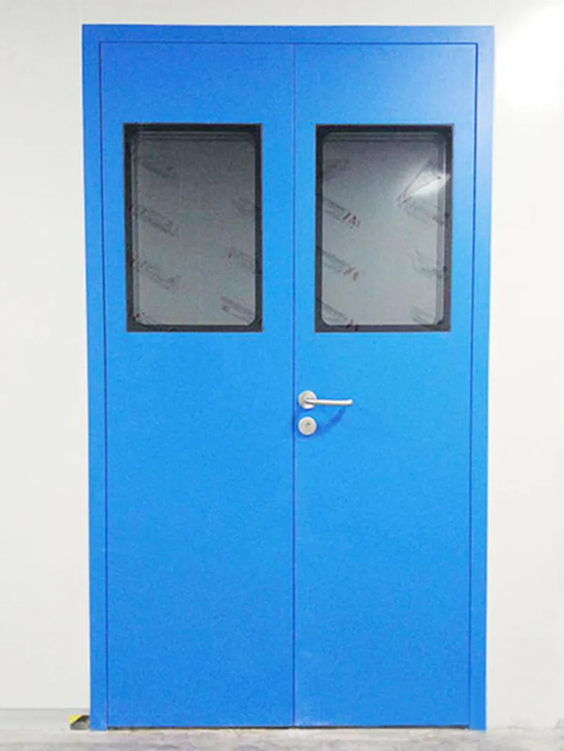 Porta de aço da sala limpa