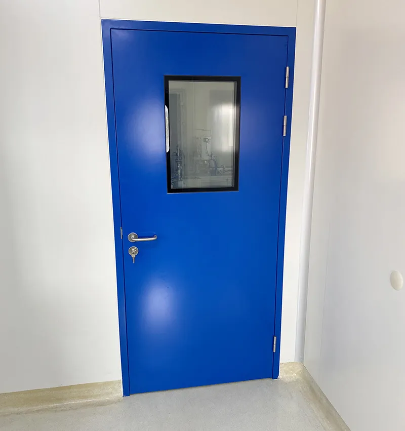 Porta de aço da sala limpa